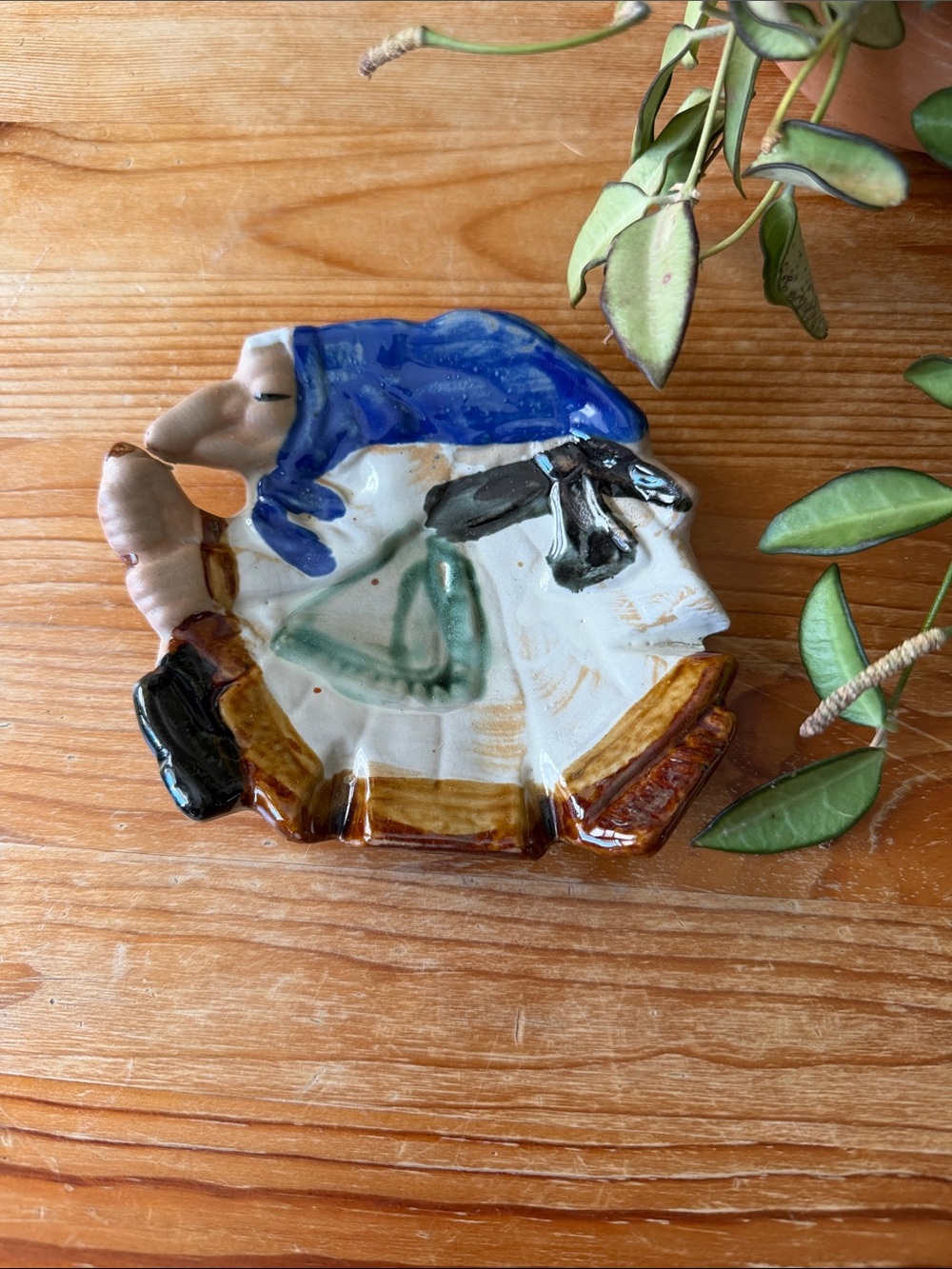 Vintage Ceramic Witch Dish